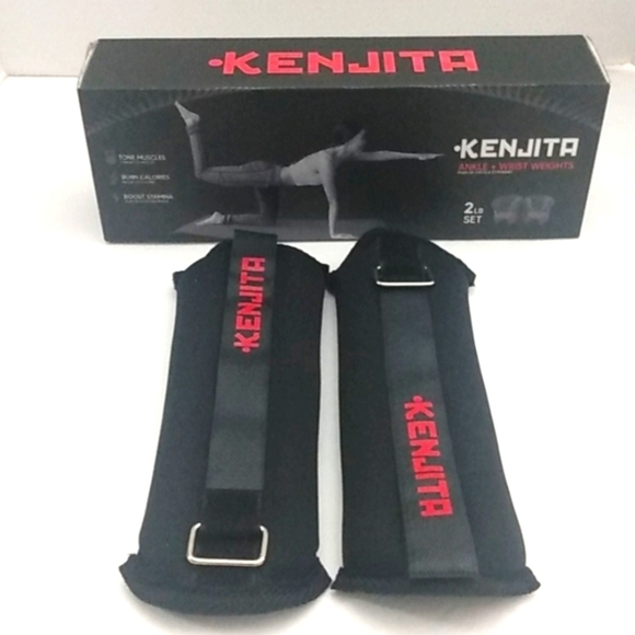 KENJITA ADJUSTABLE ANKLE AND WRIST WEIGHTS 2-LB SET NWT - Picture 1 of 6